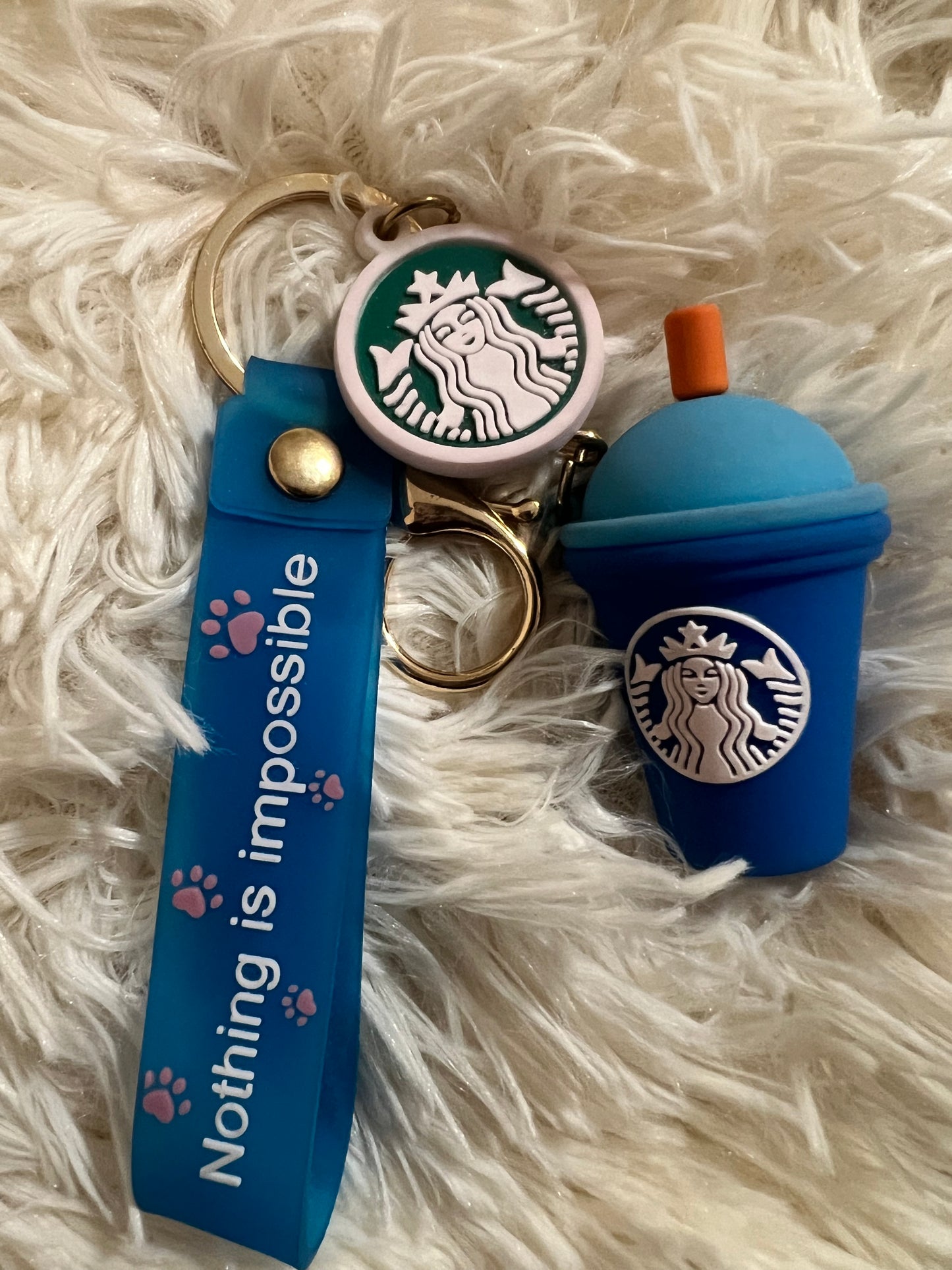 Starbucks Keychain (Blue)