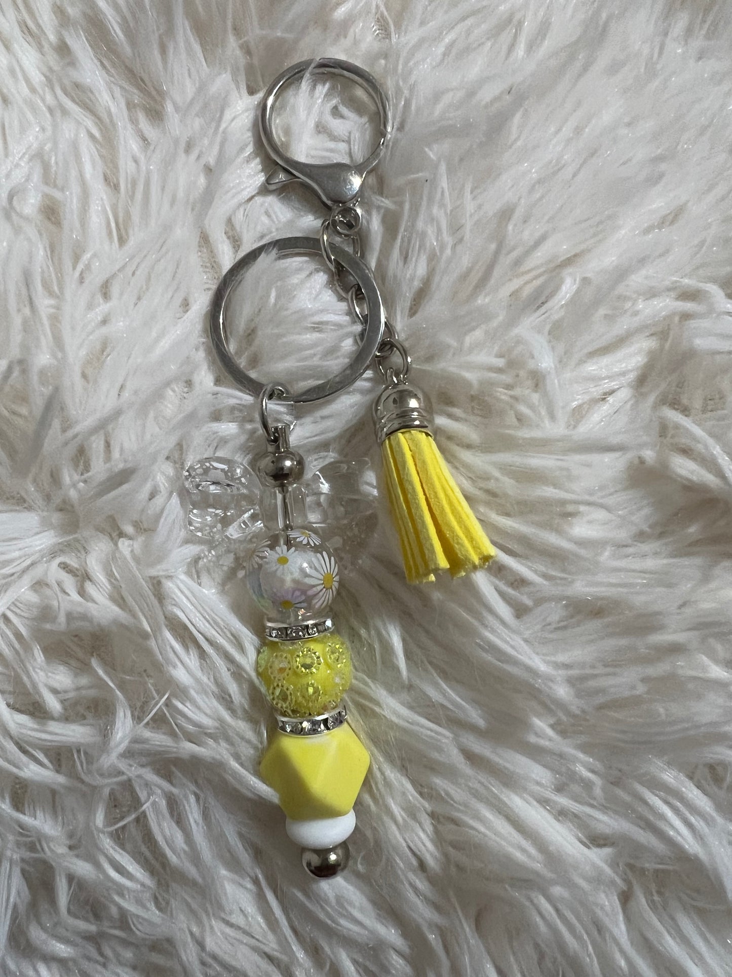 Yellow Sunflower Keychain