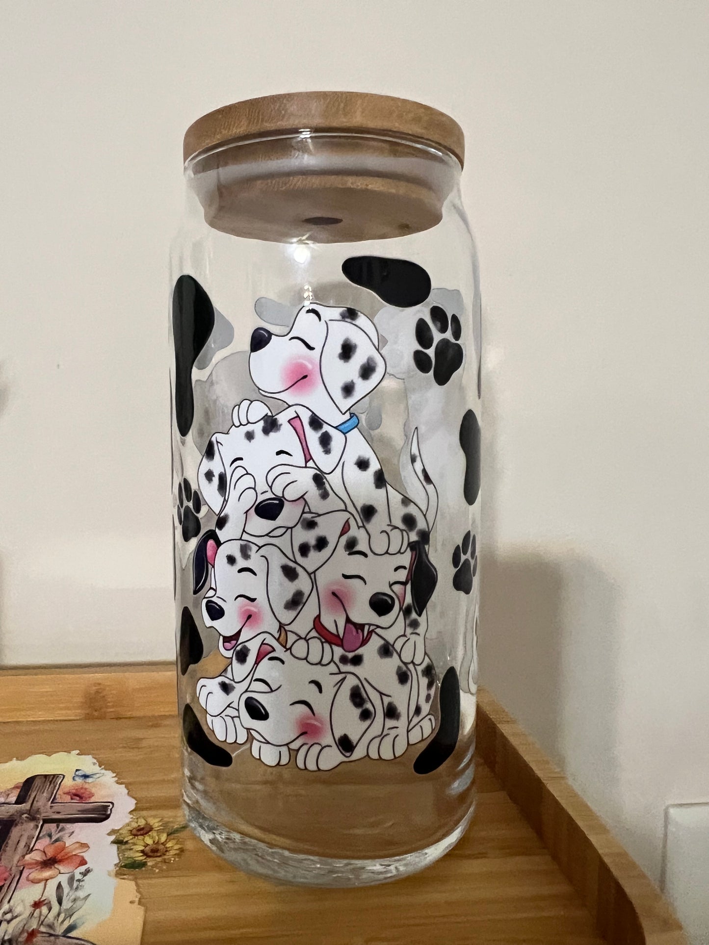 Dalmatians 20oz Glass Tumber