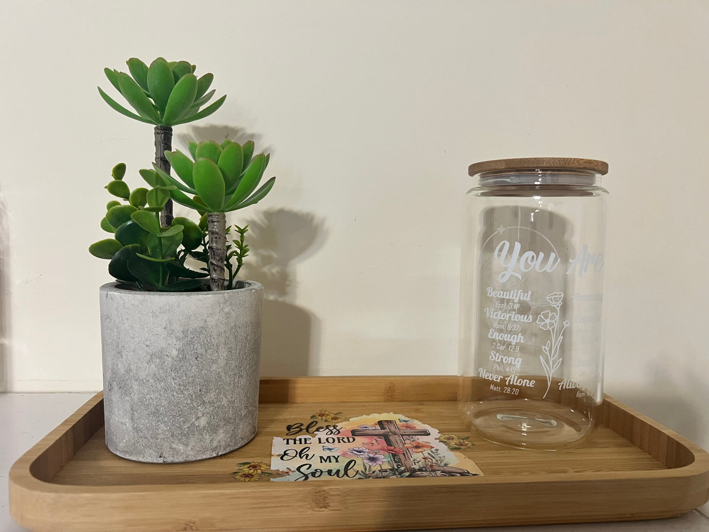 Walk in the Rain 20oz Glass Tumbler