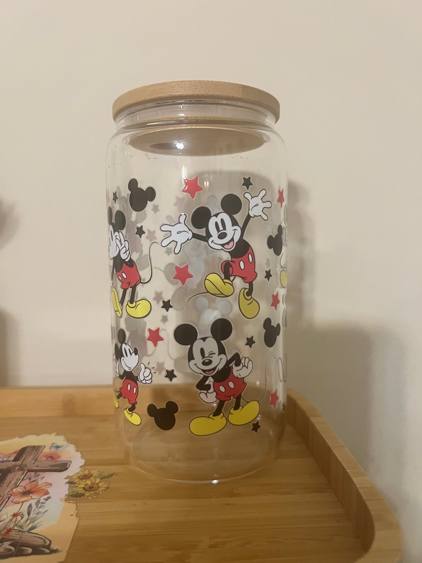 Mickey Mouse 16oz Glass Tumbler