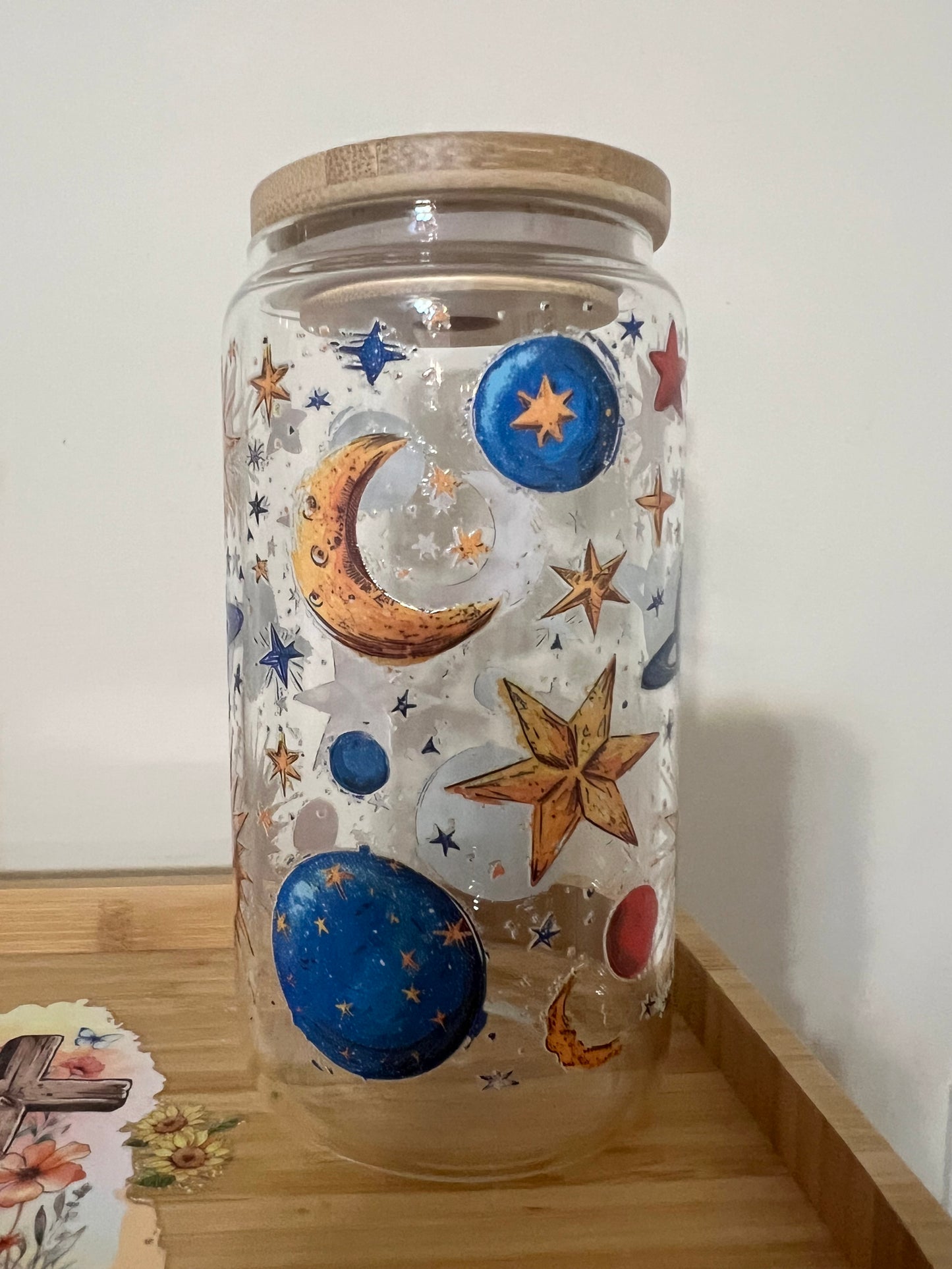 Solar System 16oz Glass Tumbler