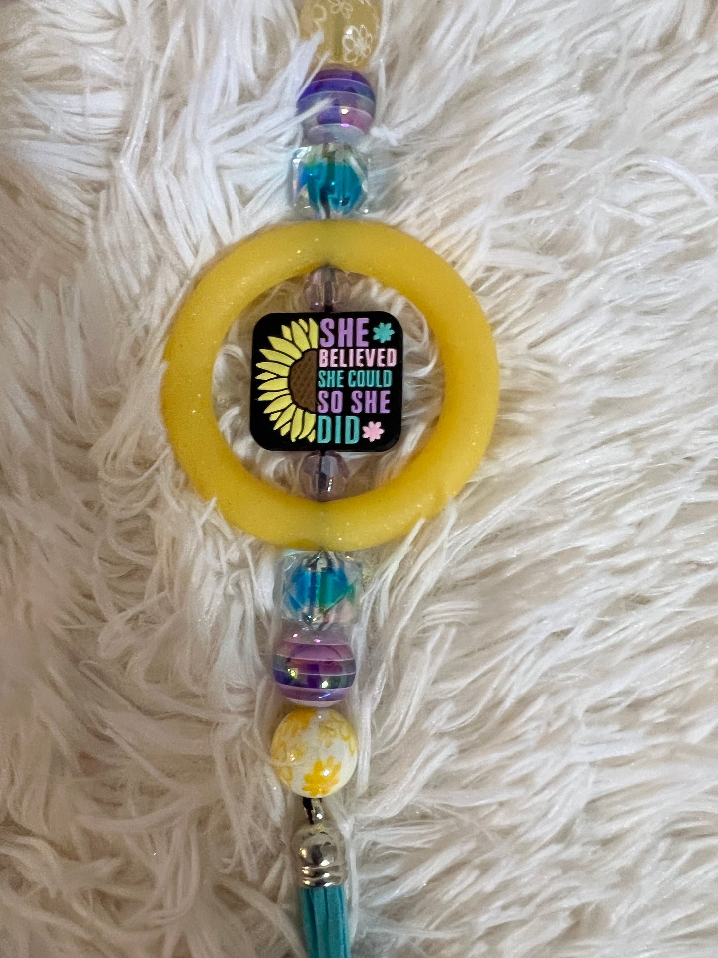 She Believed She Could So She Did Car Charm