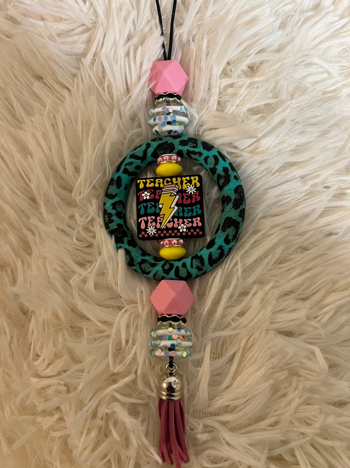 Teacher Teacher Car Charm