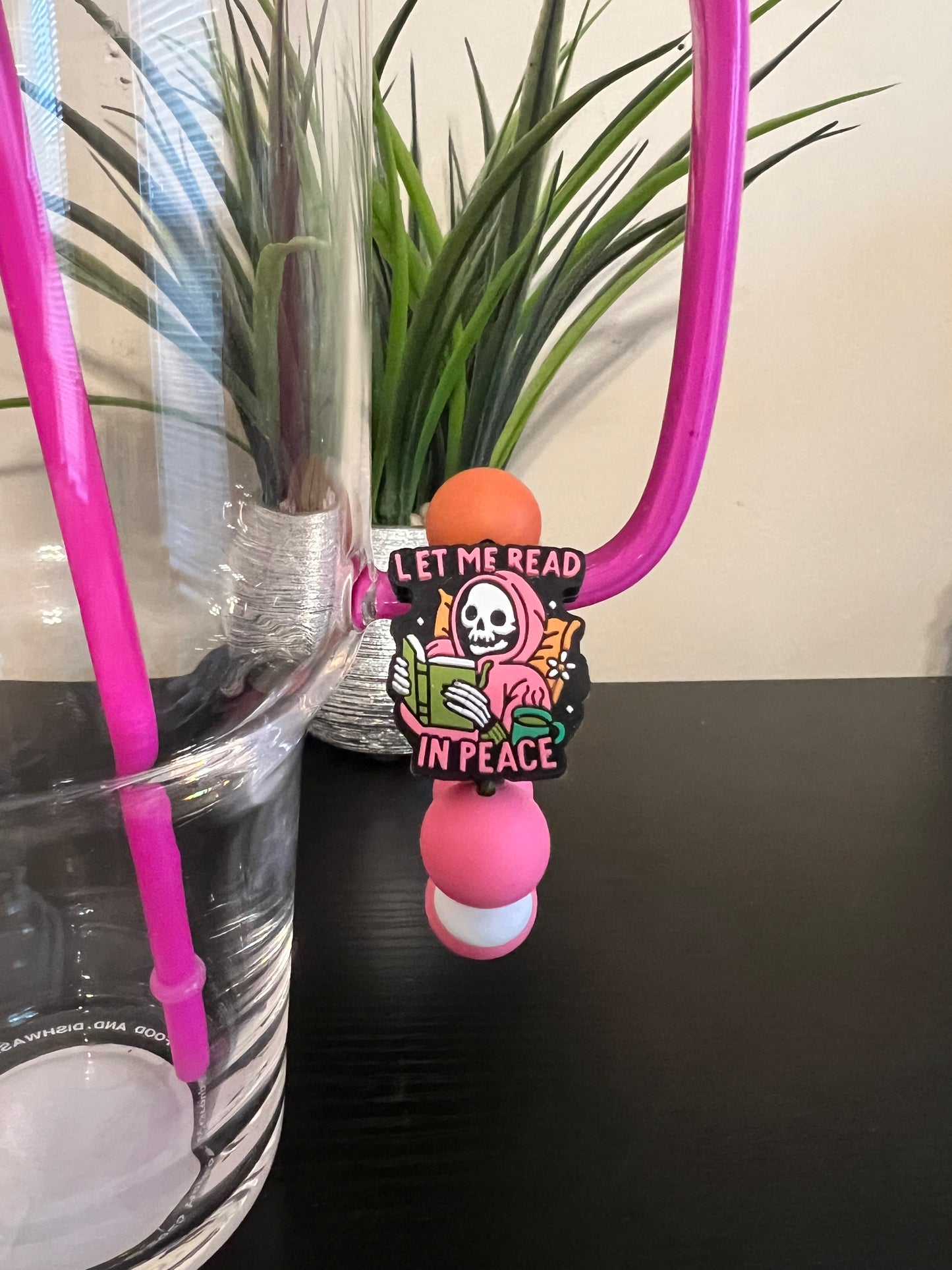 Let Me Read in Peace Cup Charm