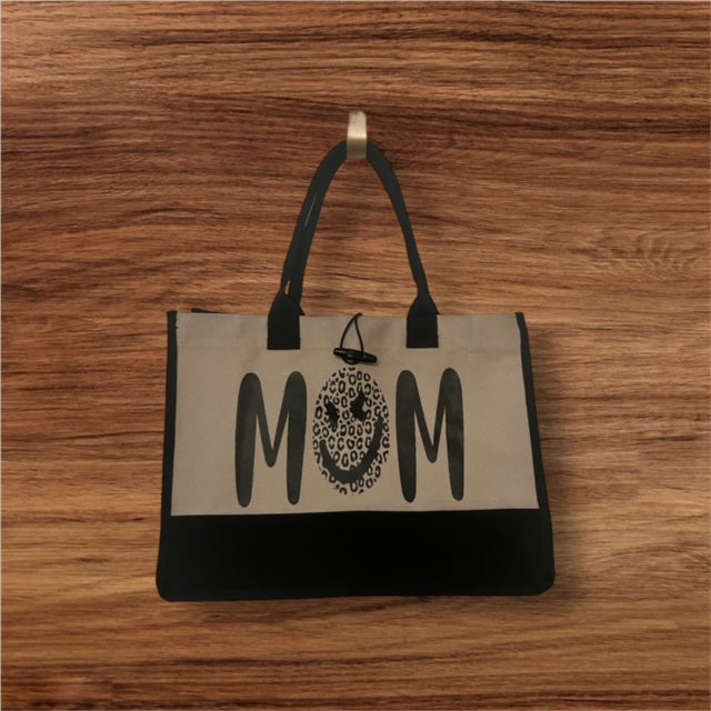 Mom with Smiles Canvas Tote Bag
