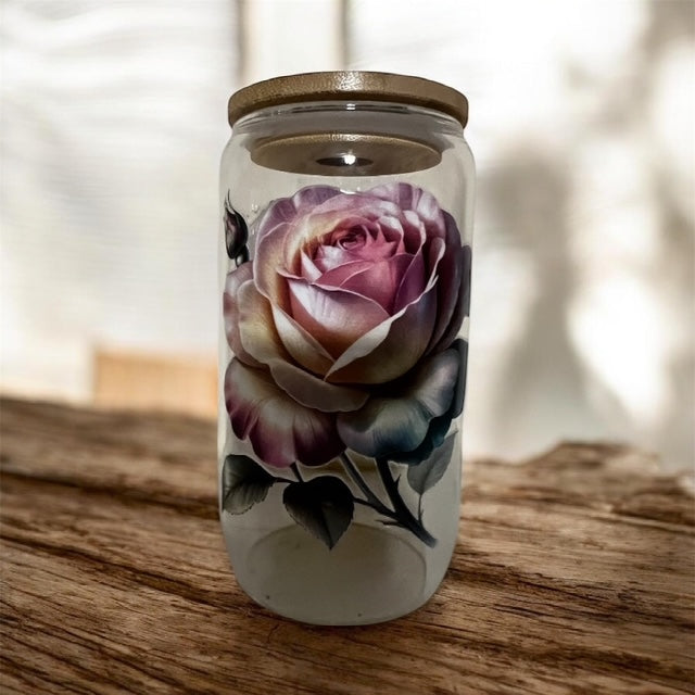 She is Strong 16oz Glass Tumbler