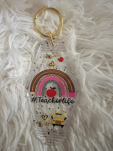 #Teacher Life Key Chain