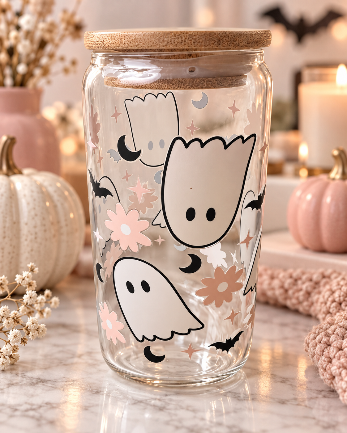 Fall & Halloween Glass Cup Collection