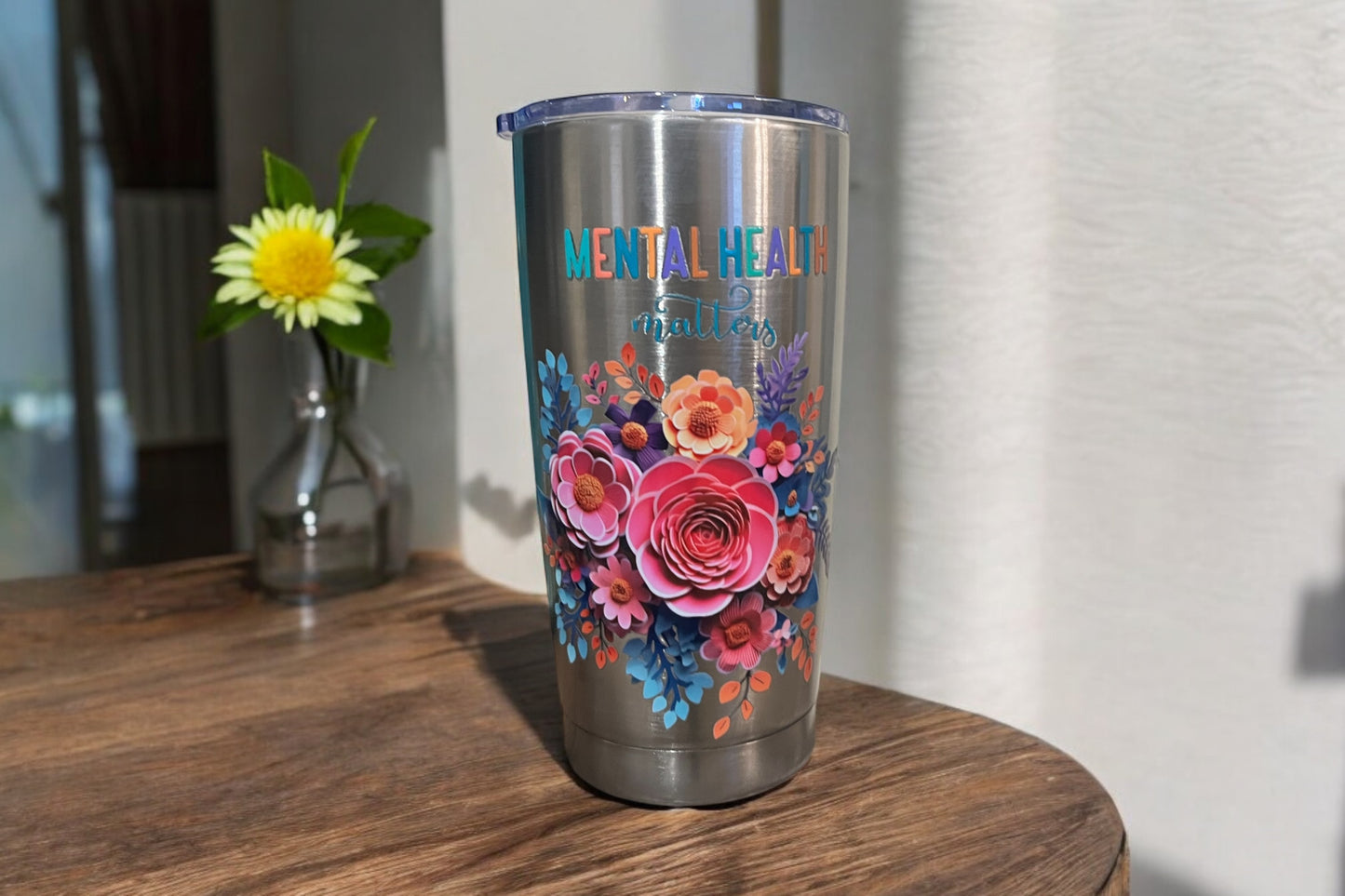 Mental Health 22oz Stainless Steel Tumbler