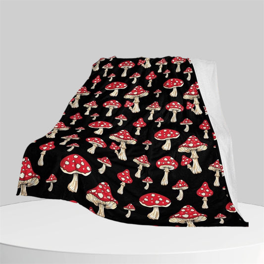Mushroom Throw Blanket