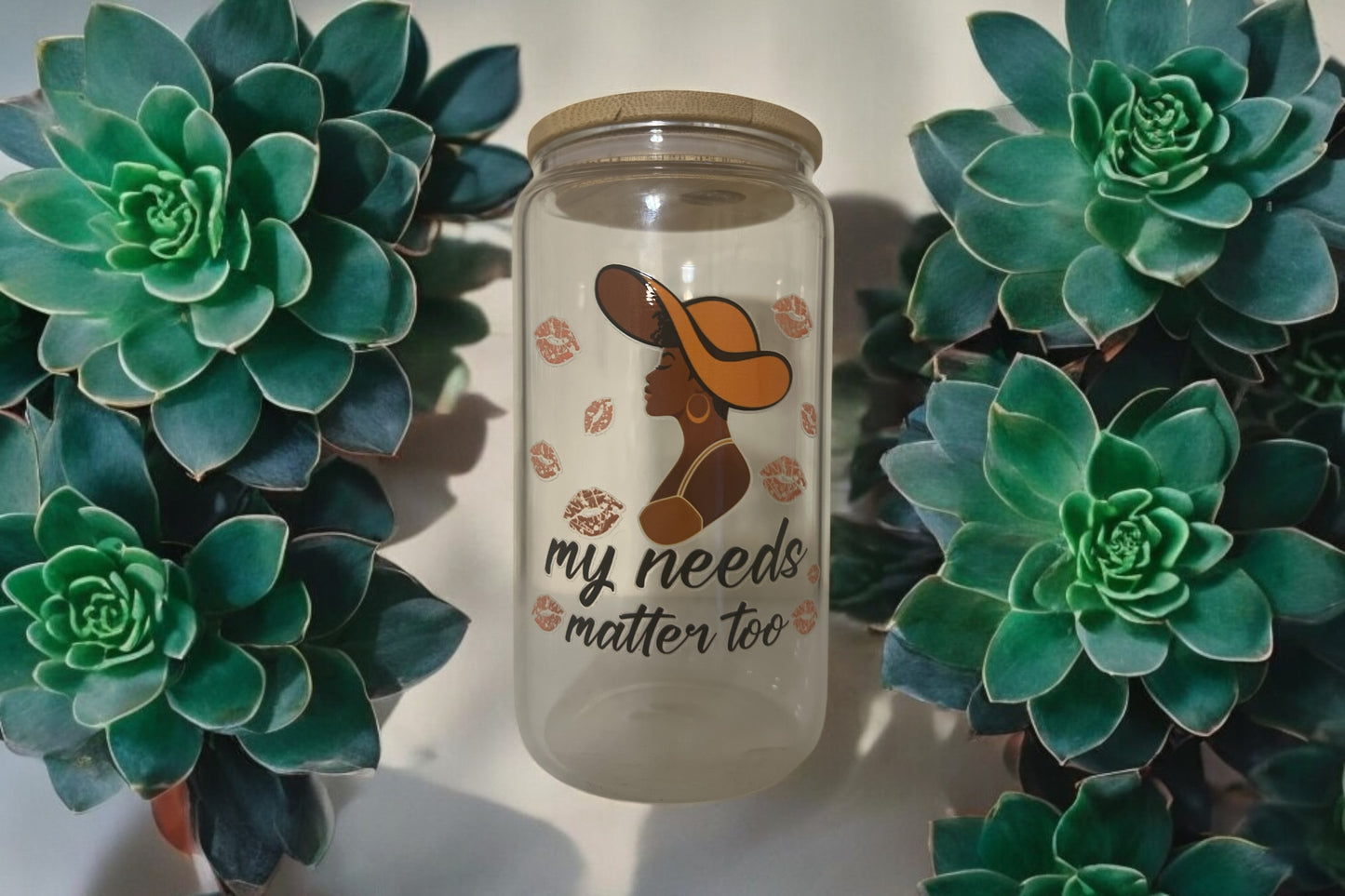 My Needs Matter Too 16oz Glass Tumbler