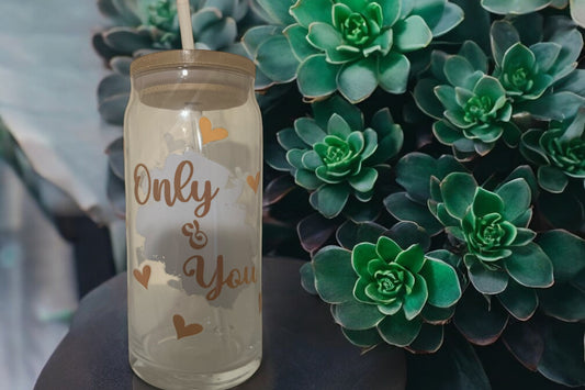 Only You 20oz Glass Tumbler