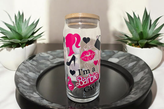 Barbie 20oz Glass Tumbler