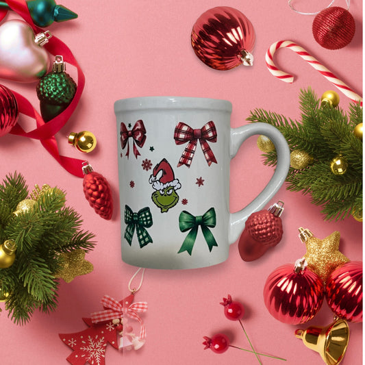 Grinch Christmas Bows Coffee Mug