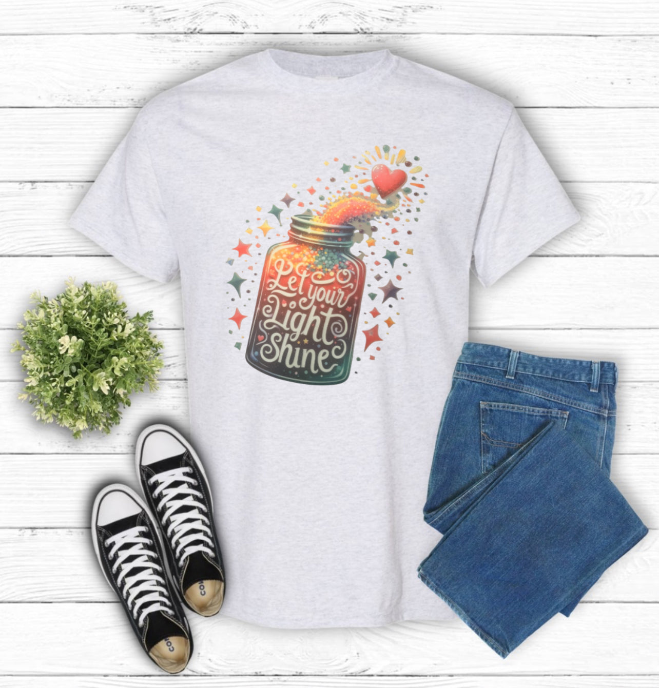 Let Your Light Shine T-Shirt (White)