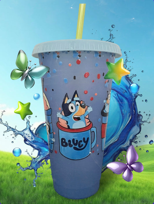 Bluey 24oz Color Changing Cold Cup