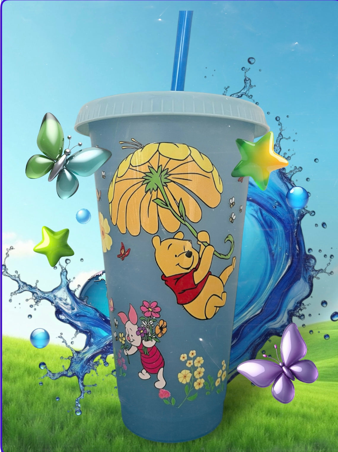 Winnie the Pooh 24oz Color Changing Cold Cup