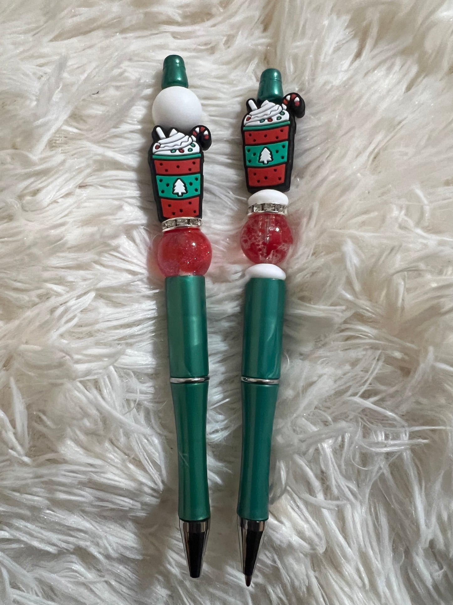 Christmas Coffee Beadable Pen