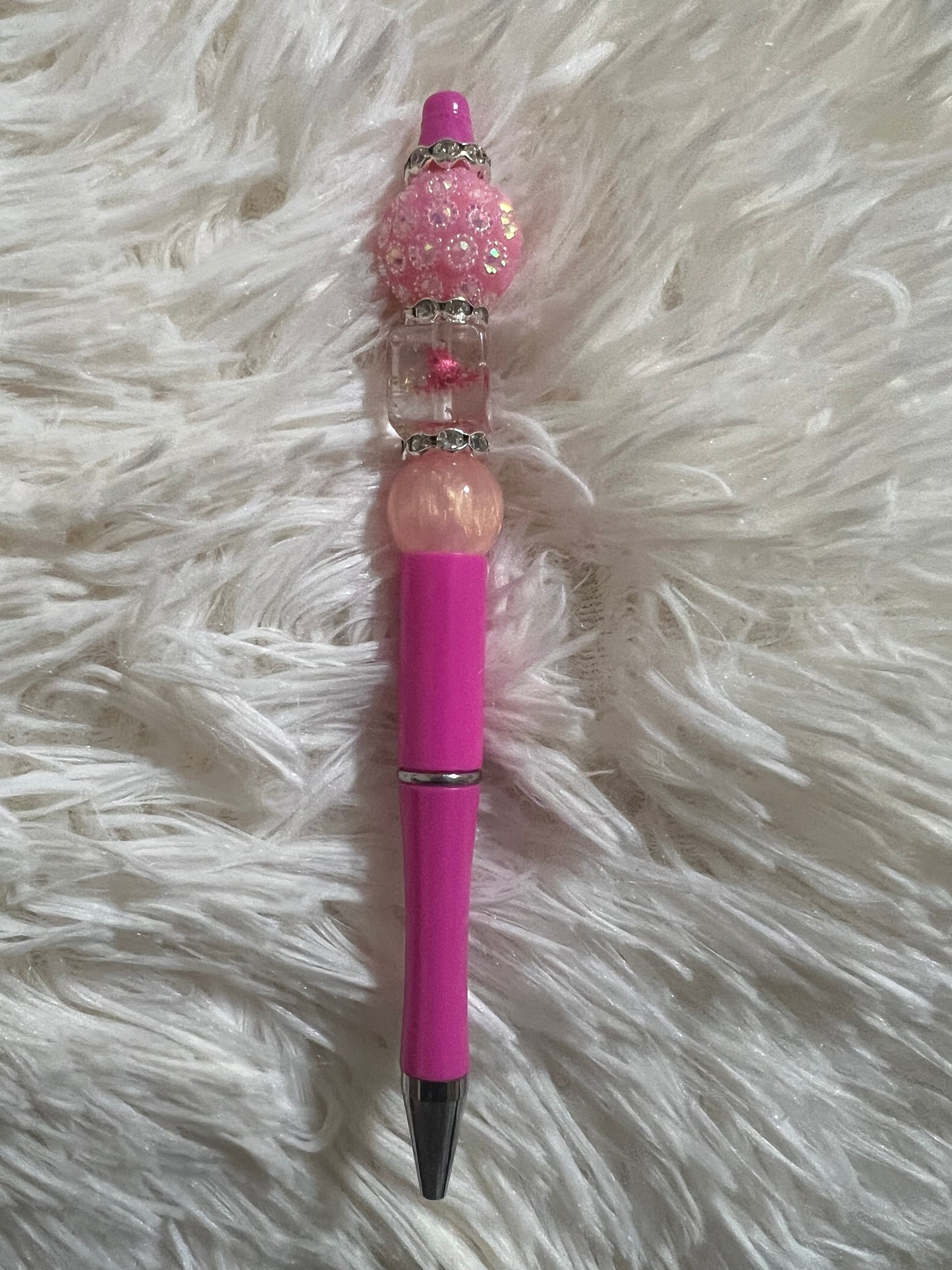 Pink Bling Beadable Pen