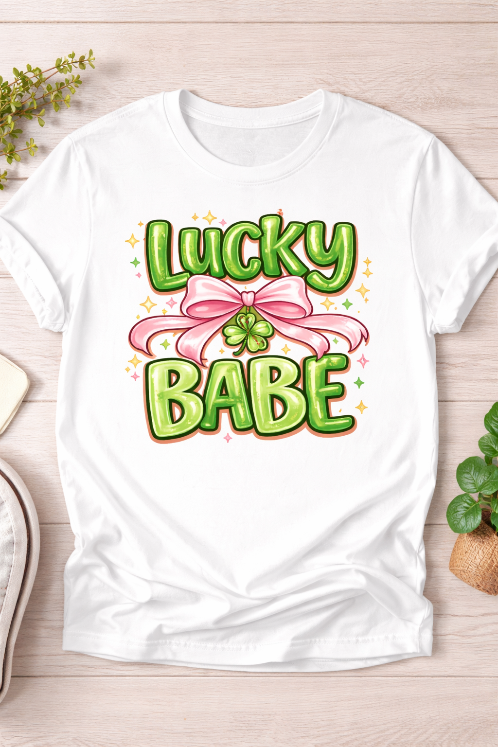 Lucky Babe Lucky Child Matching Shirts – Mom and Daughter St. Patrick’s Day Shirts – Mommy and Me Matching Outfit – Lucky Family T-Shirts
