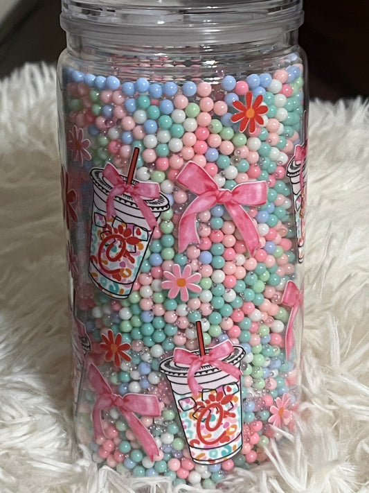 💖 16oz Acrylic Sensory Tumbler – Chick Design