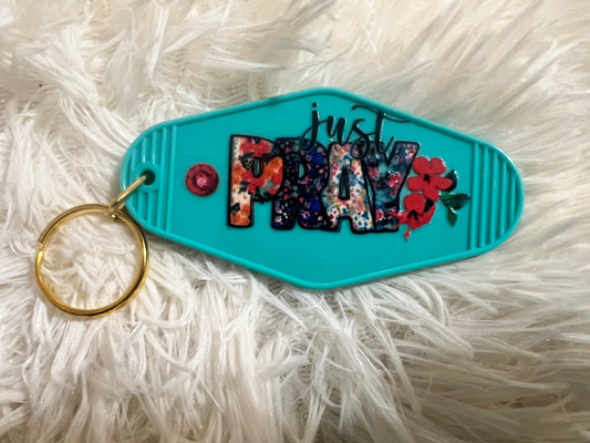 Faith Based Retro Motel Keychain