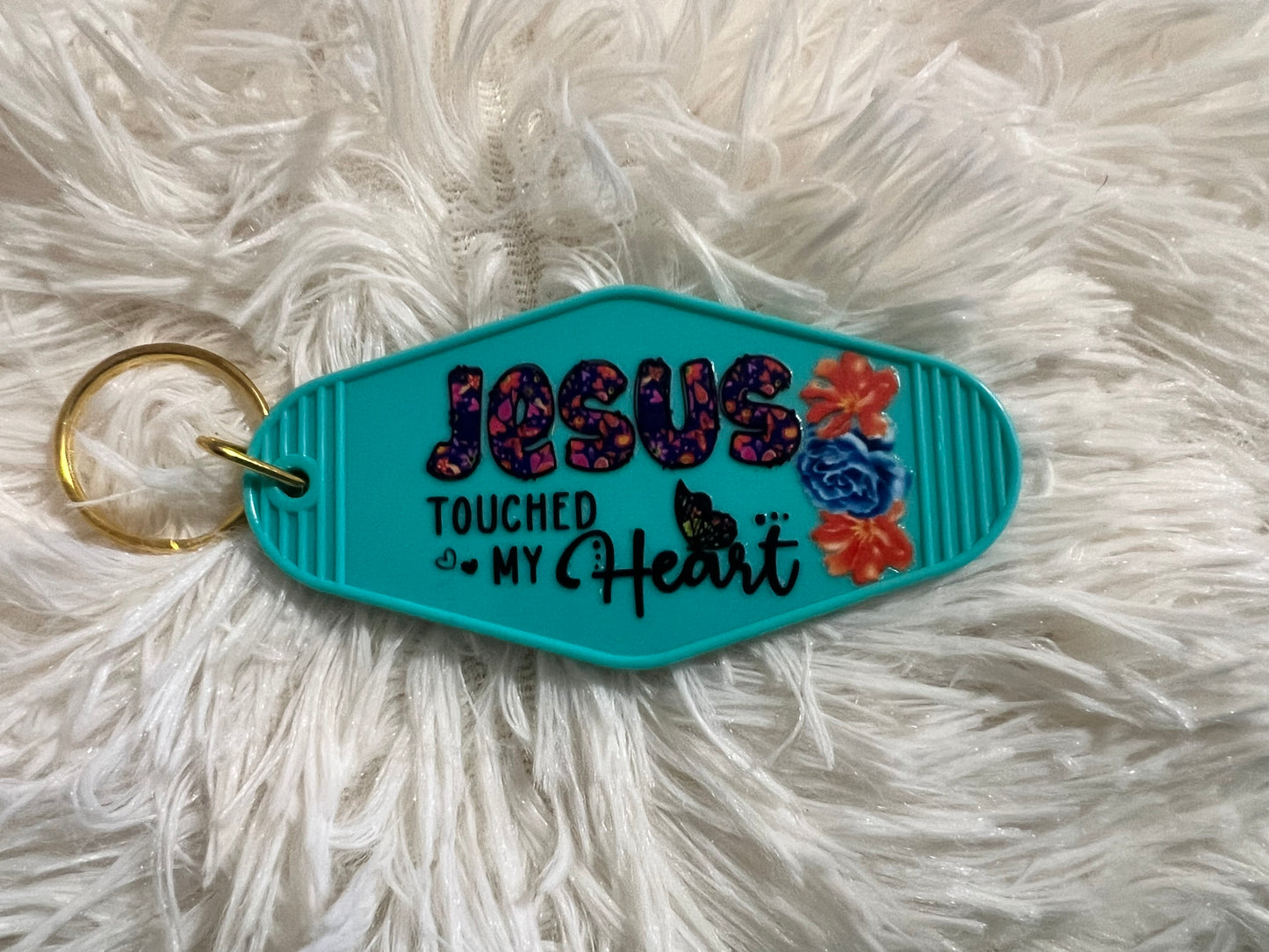 Faith Based Retro Motel Keychain