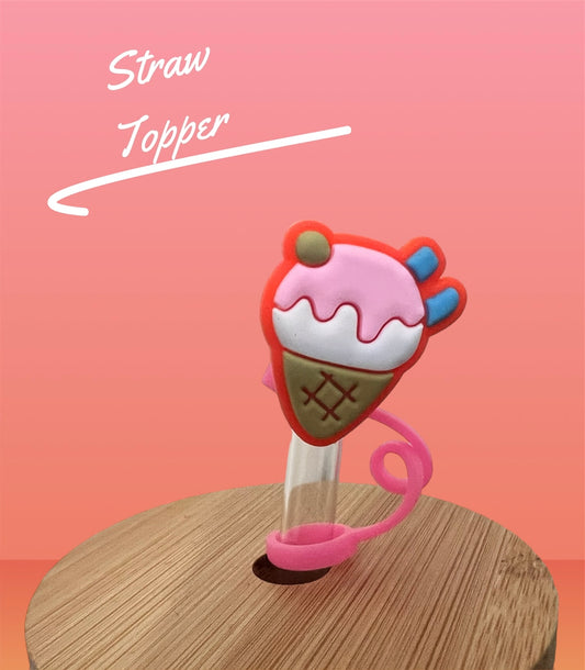 Ice Cream Straw Topper