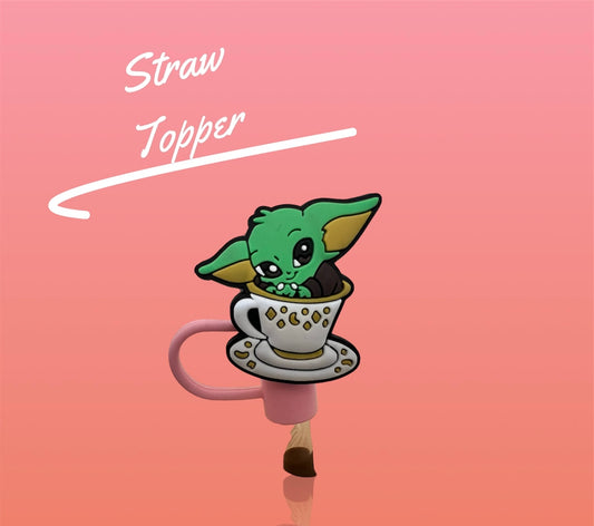 Yoda Coffee Straw Topper