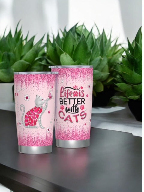 Life is Better With Cats 20oz Tumbler