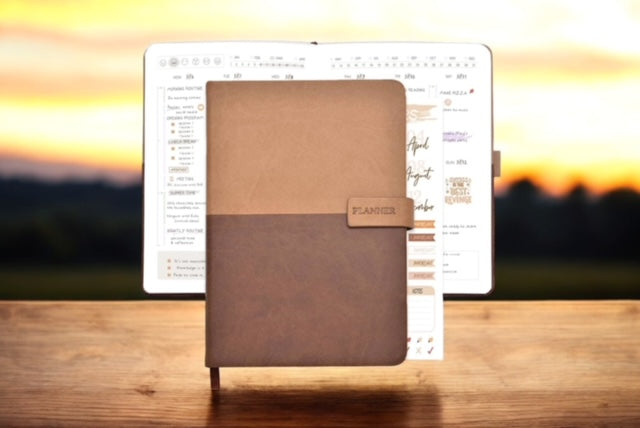 Weekly Brown Leather Planner