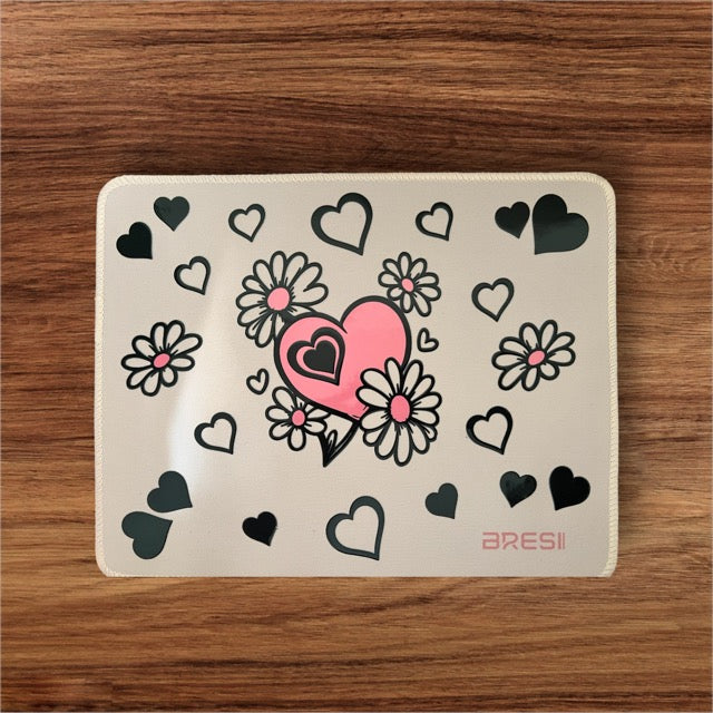 Hearts and Flowers Mouse Pad