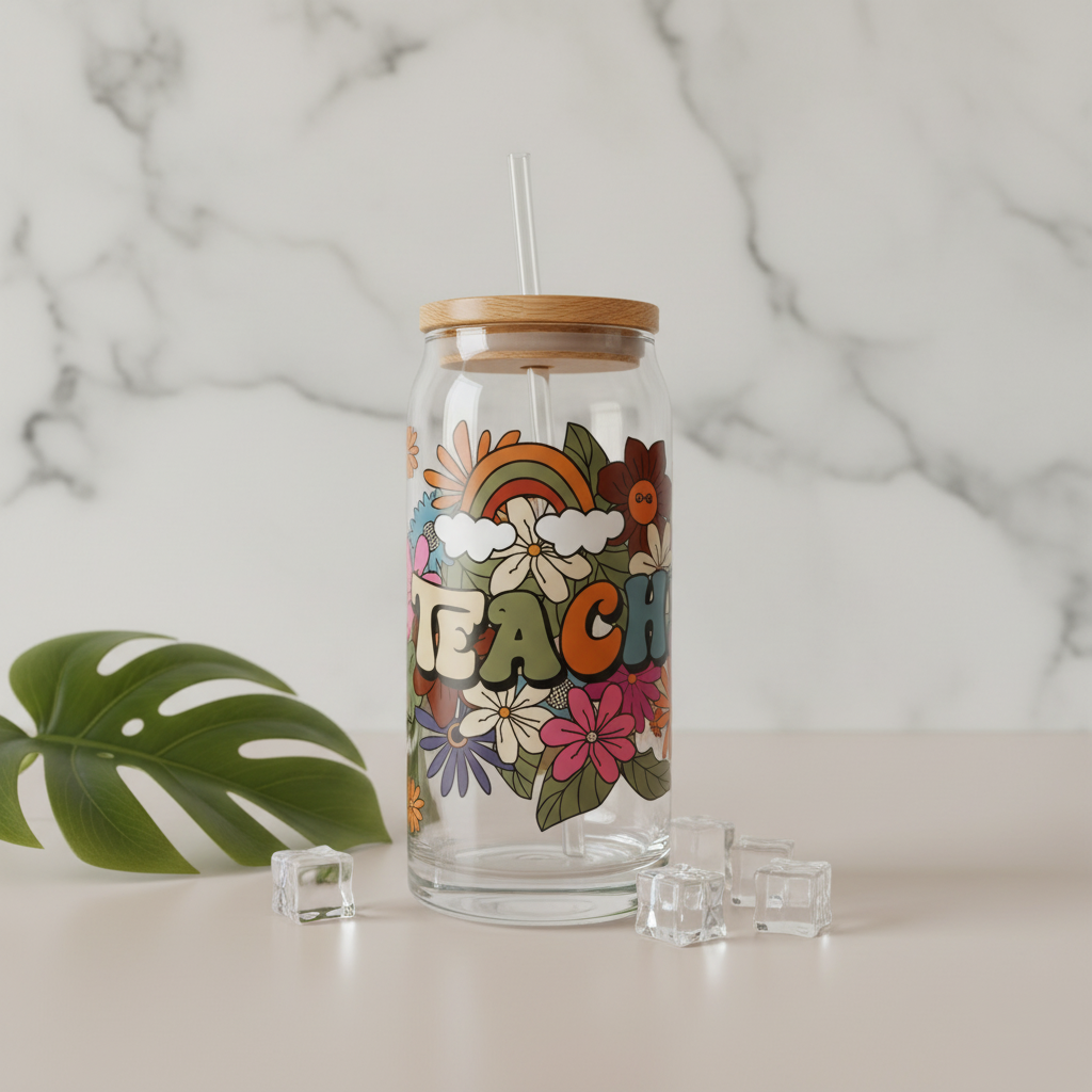 Teacher 20oz Glass Tumbler